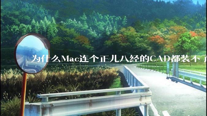 为什么Mac连个正儿八经的CAD都装不了还敢打着生产力的旗号？