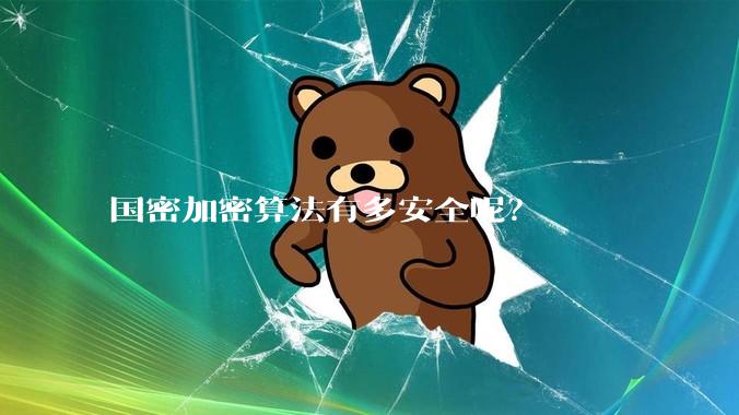 国密加密算法有多安全呢？