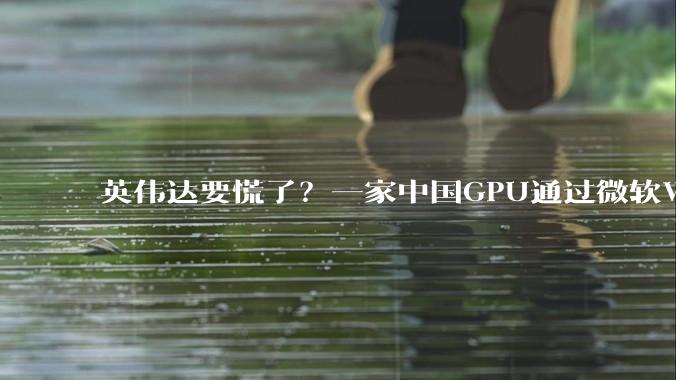 英伟达要慌了？一家中国GPU通过微软WHQL认证，是全球第4家_Windows_TrueGPU_国产